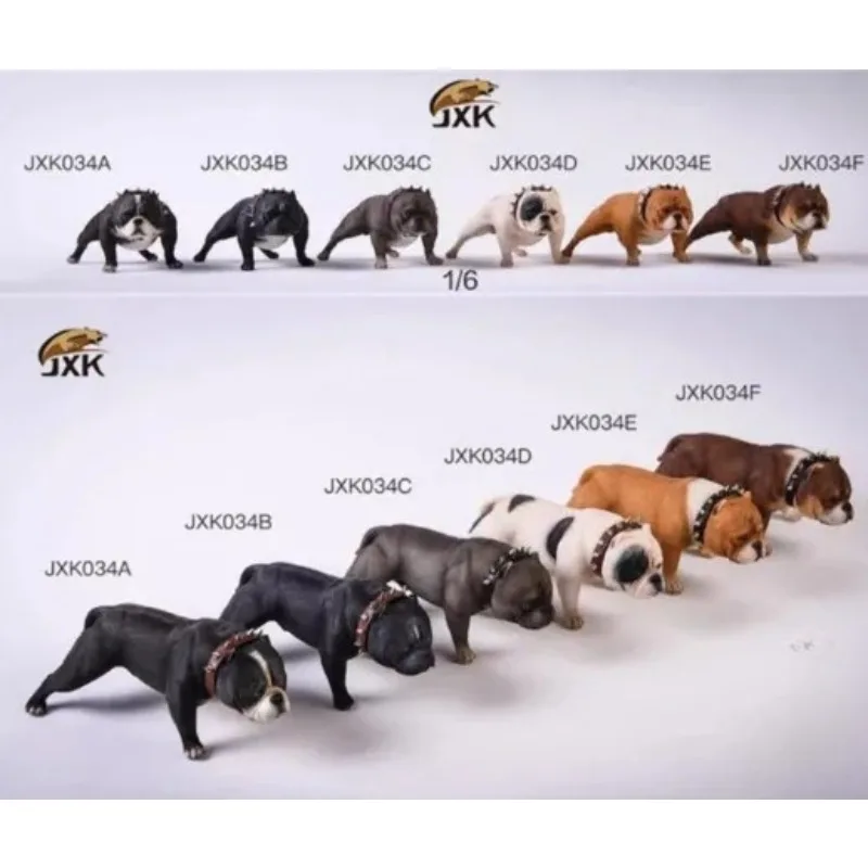 

JXK 1/6 масштаб смолы американская собака хулиган имитация животного модель для 12 "игрушки фигурки украшение дома орнамент