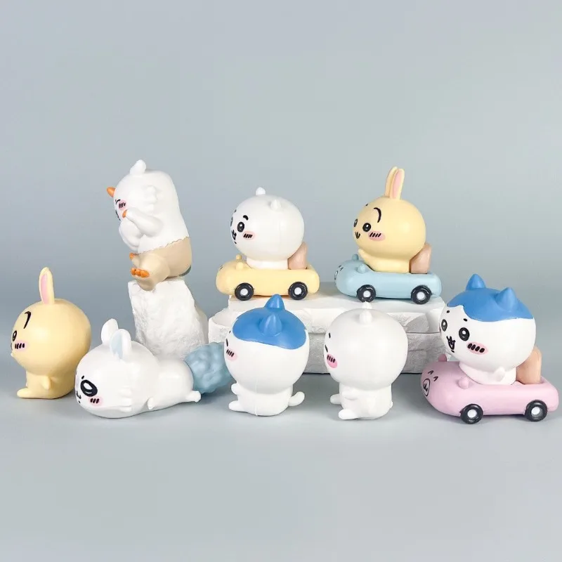 Trendy Figurines Hachiware Usagi Cartoonish Cute Car Interior Small Decorative Item Tabletop Decoration view 3