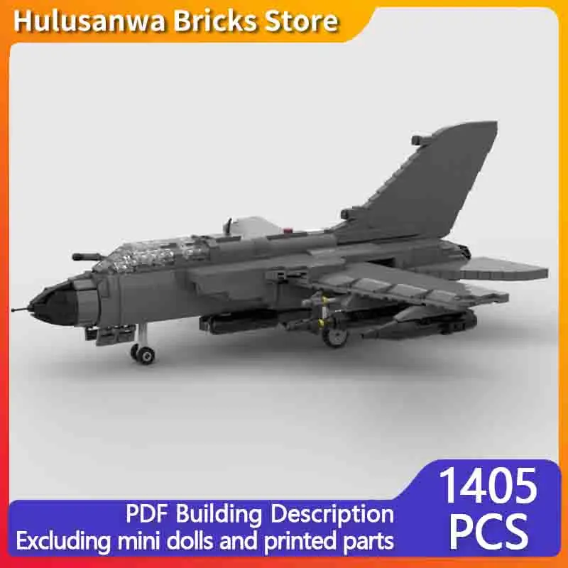 

Tornado IDS Modern Military Fighter Jets Model MOC Building Bricks War Equipment Modular Gift Holiday Assemble Children Toy Suit