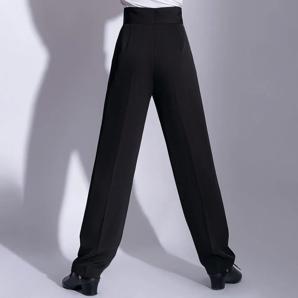 Pantalon de bug astique Noir pour Salle de Bal, Vêtements d'Entraînement de Régions ba Samba, Costumes de Compétition de brevLatine Standard, pour Enfant Garçon