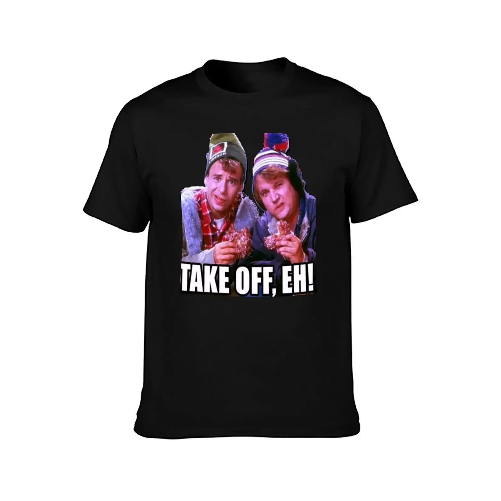 Take Off, Eh ! - Bob and Doug McKenzie - Vintage Canadian Comedy T-Shirt luxury designer mens white t shirts