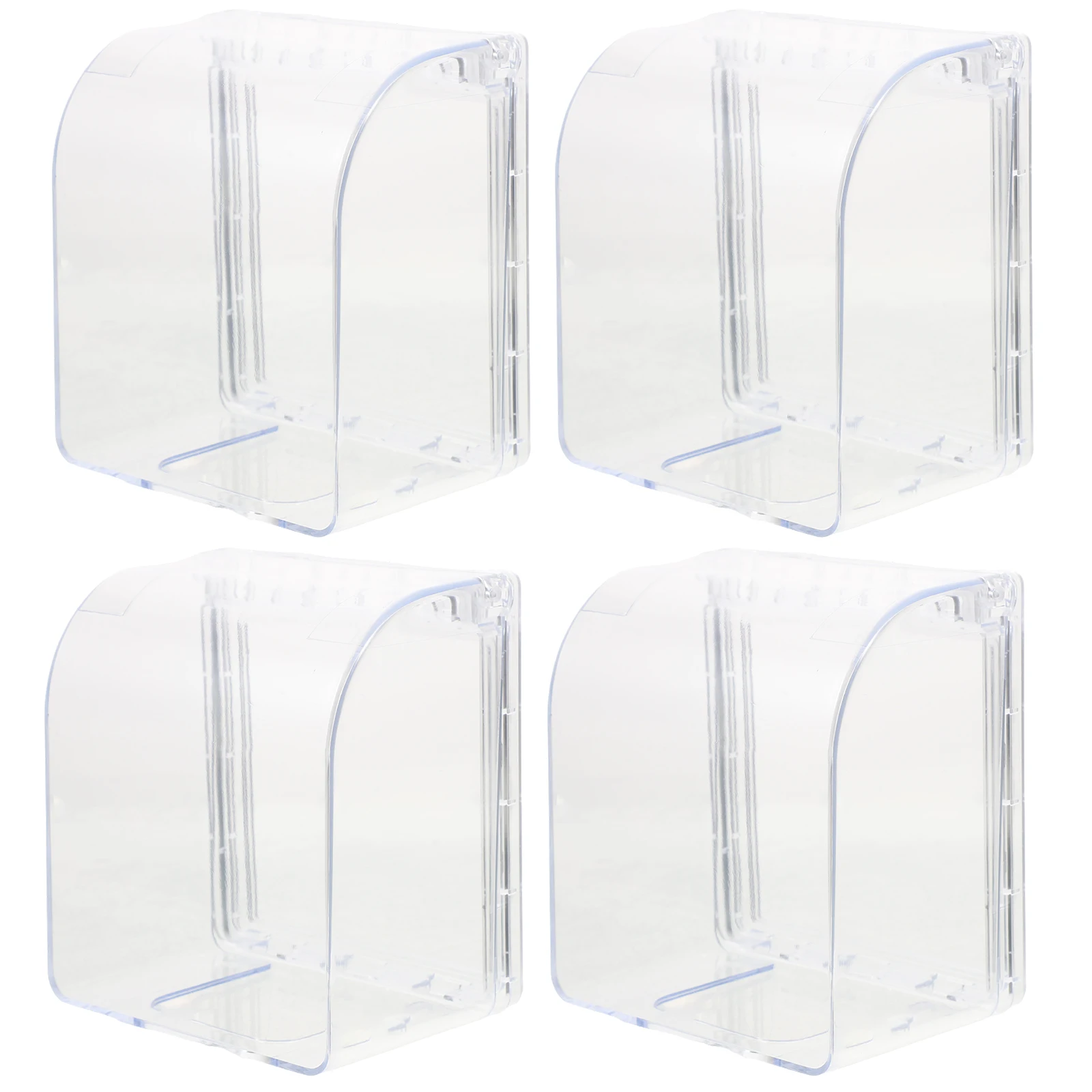 

4pcs Socket Cover Waterproof Protector Switch Cap Weatherproof Outlet Electrical Kitchen Balcony Garden Garage Office School