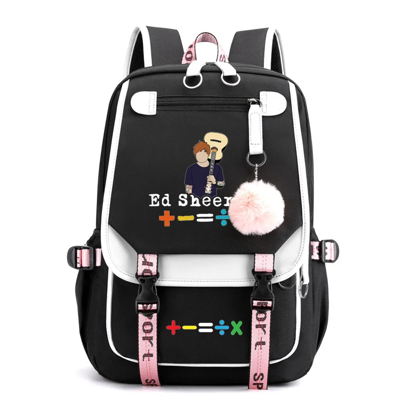 2024 New ED Sheeran Pattern Harajuku Backpack Fashion Street Cool Rucksack Cartoon Pattern Backpack Large Capacity Backpacks