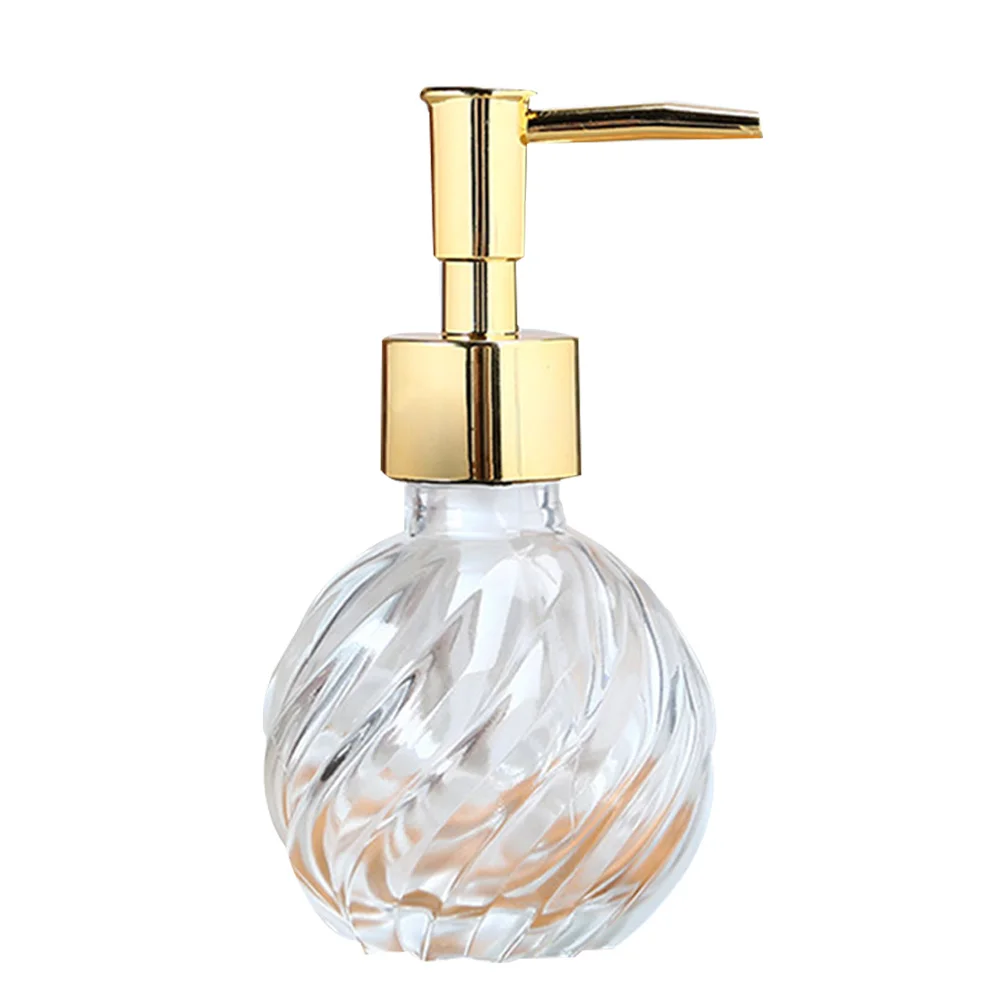 

270ml Portable Glass Pump Bottle Refillable Subpackage Bottle for Lotion Shampoo Travel Essentials