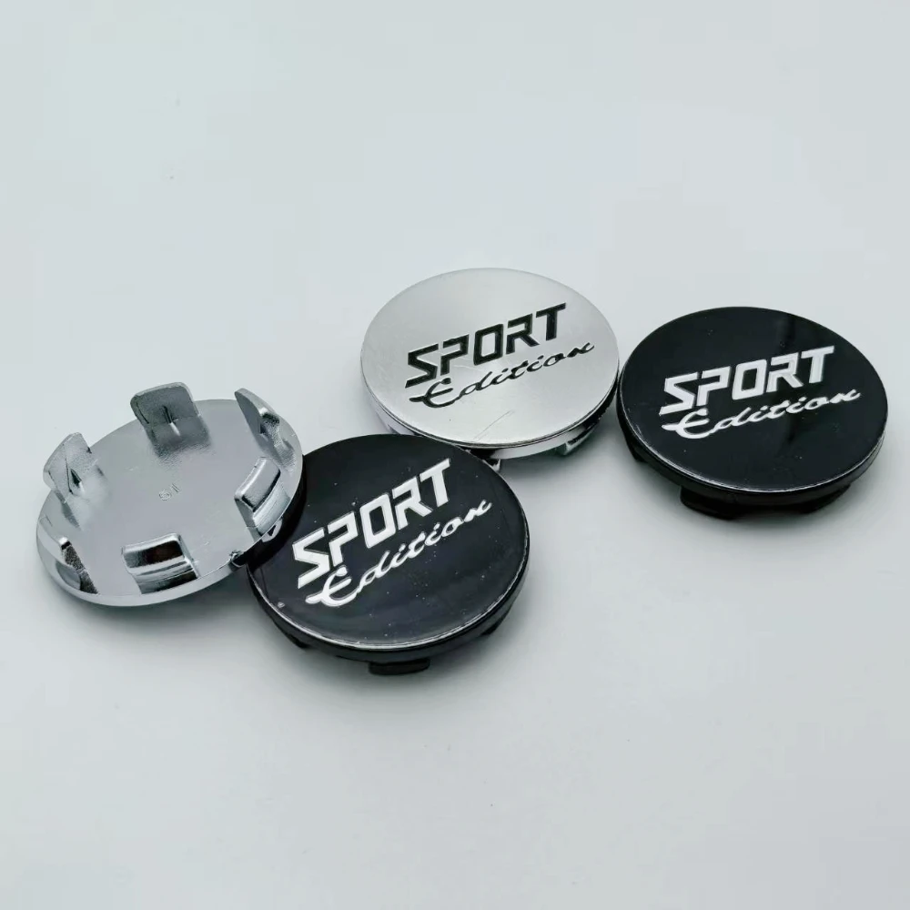 

4pcs Sport Edition Logo Emblem Car Wheel Center Caps 51mm OD / 46mm ID Wheels Hub Rim Cap Hubcaps Cover Replace Car Accessories
