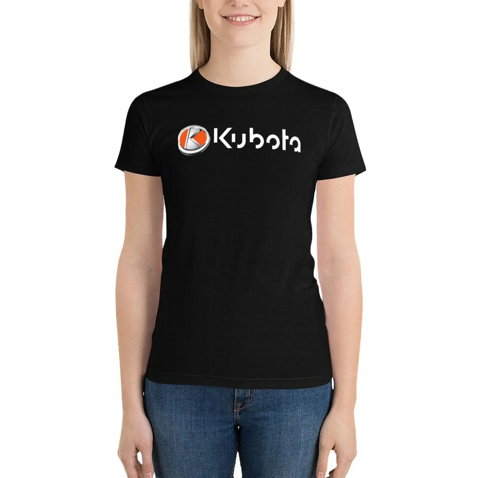 

Kubota Logo T-Shirt animal print shirt for girls oversized tops Women t-shirts