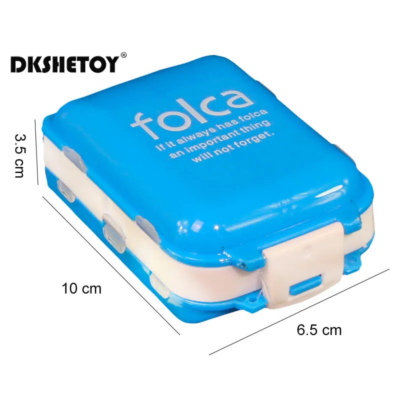 Weekly pill case organizer Folding Three layers Medicine Vitamin Box Portable Travel Drug Storage Case Container dispenser