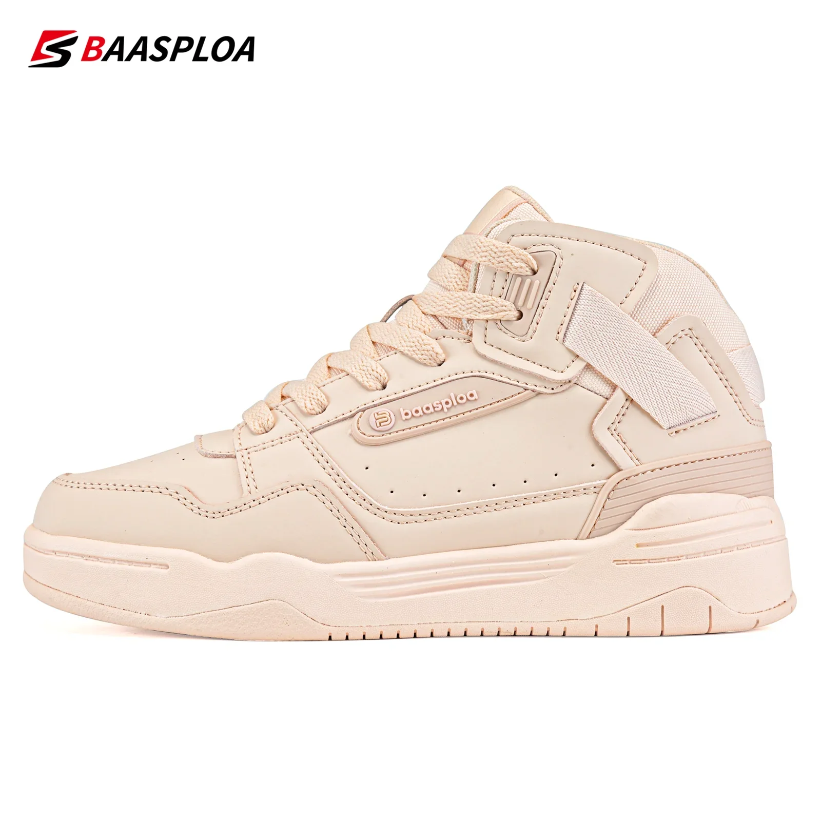 

Baasploa Women Casual Shoes Winter New Fashion Leather Walking Shoes for Women Plush Keep Warm Cotton Sneakers Non-Slip Outdoor