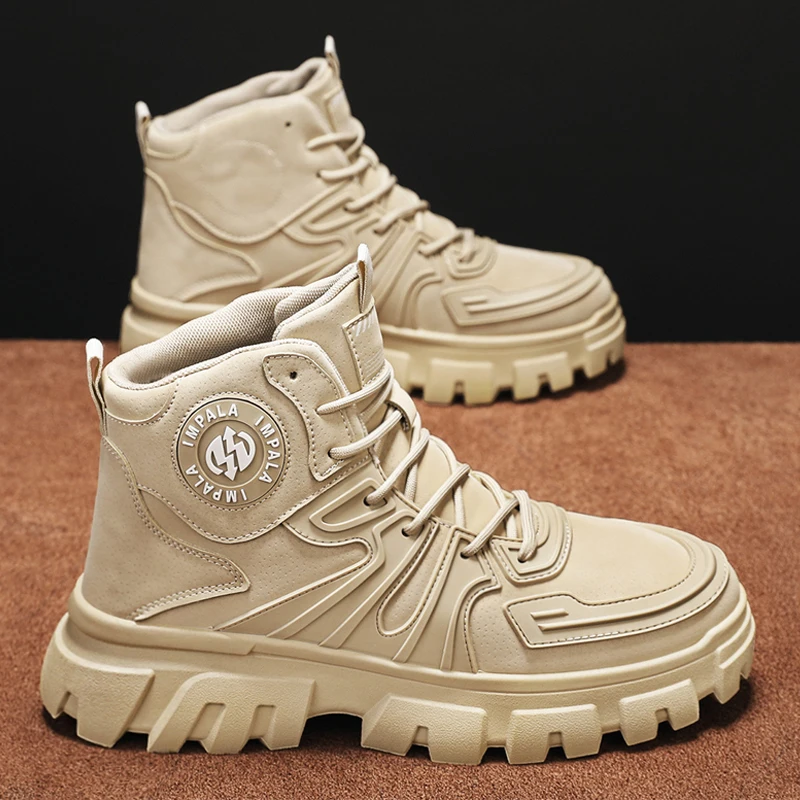 

CYYTL Мужские ботинки Кожаная повседневная зимняя обувь до щиколотки Ковбойская армейская тактическая мотоциклетная обувь Челси для работы на открытом воздухе Туризм Роскошный дизайнер