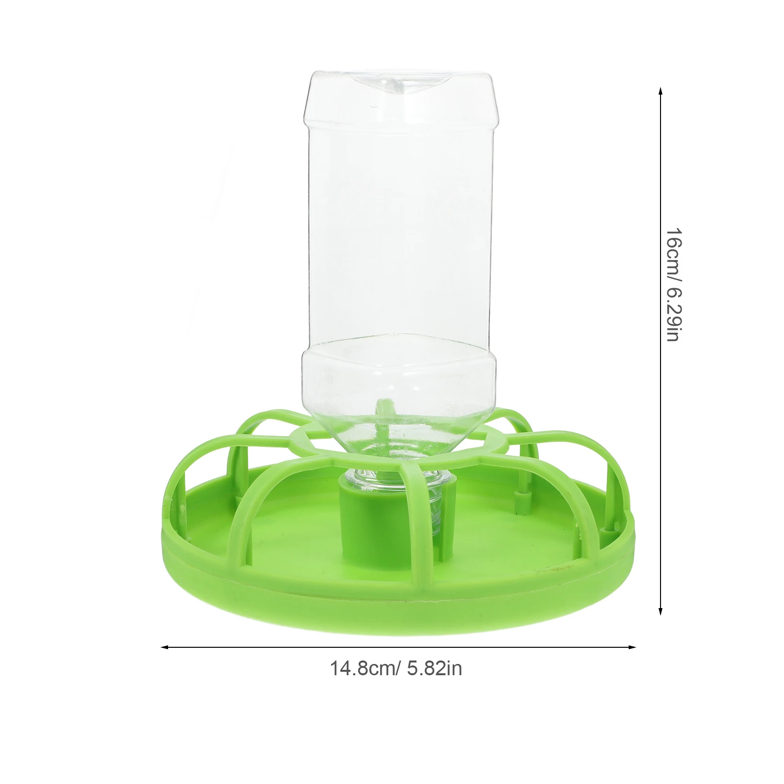 

2 Sets Plastic Quail Feeder Poultry Food Container Chick Feeder Dispenser Large Capacity Durable Bird Chicken Feed Tool For