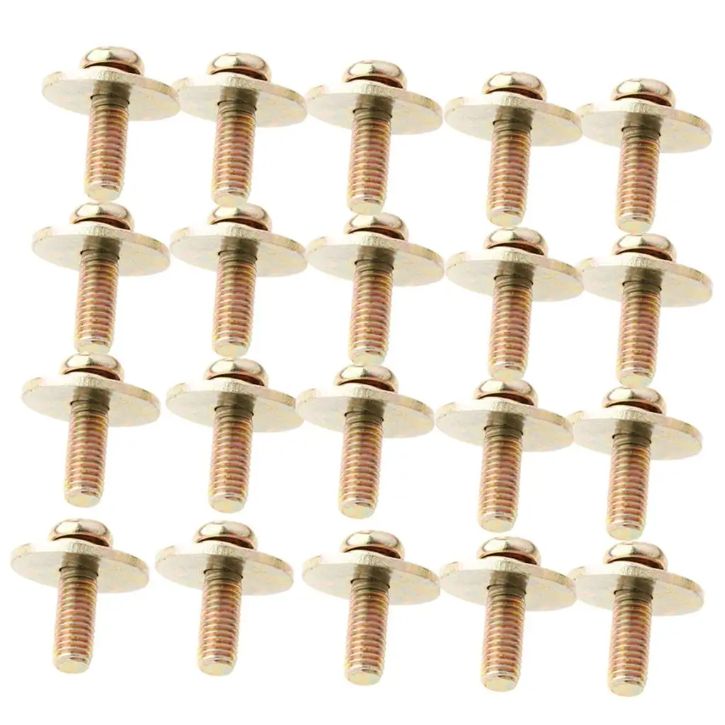 20pcs/Pack Bass Jazz Snare Drum Lug Claw Hooks Mounting Screws DIY for Dummers