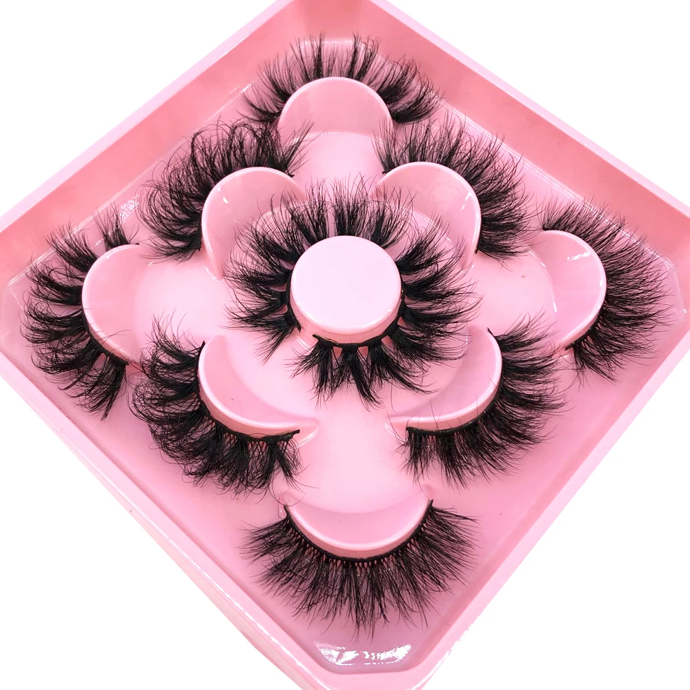 キャットアイまつげ 3D ナチュラルつけまつげ Dカール ふわふわ ソフト クロス 5ペア マンガまつげ ふんわりナチュラルまつげエクステ メイクアップ