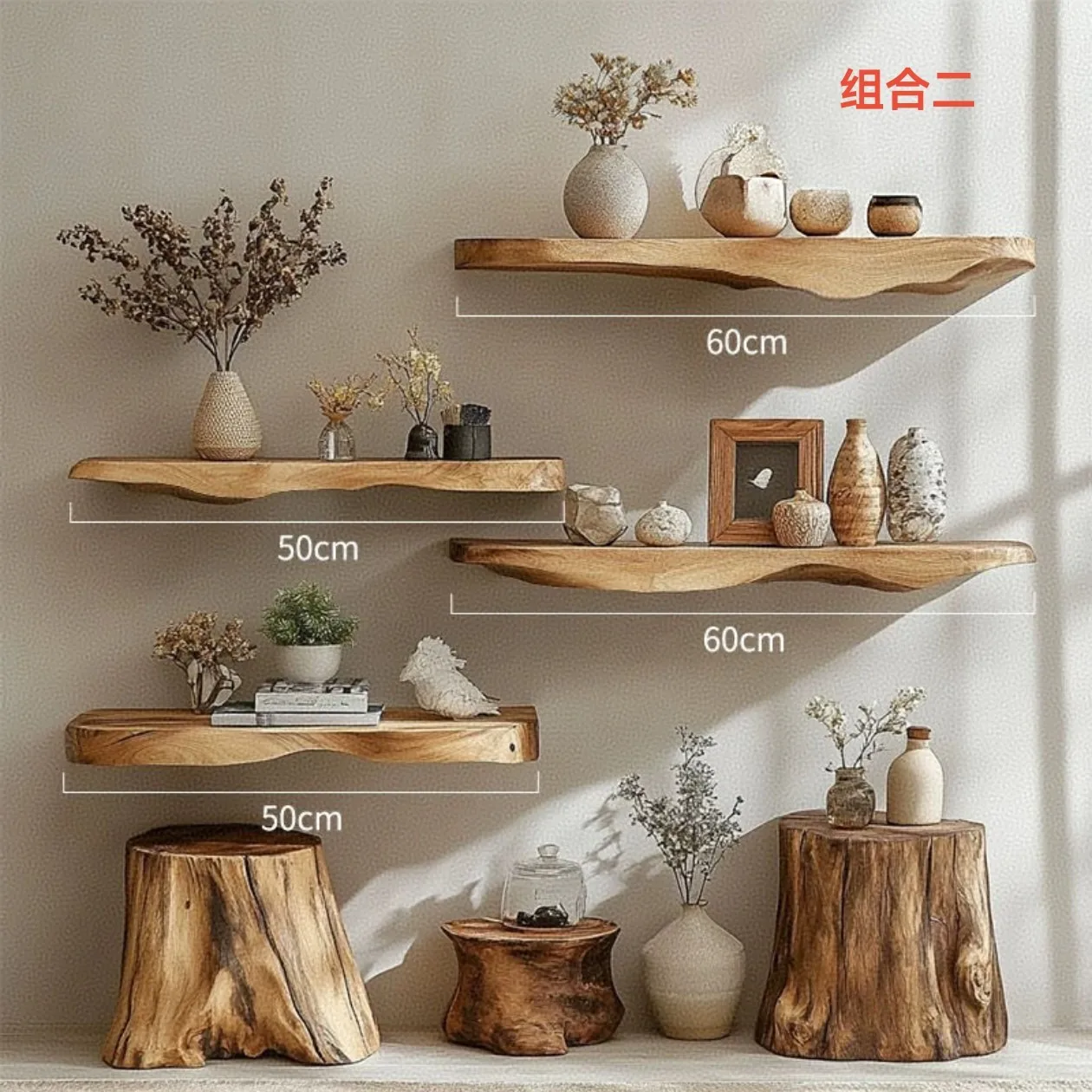 wall-shelf-wallshelf-wallhanging-wallflower-stand-household-bookshelf-multi-layer-bedside-solid-woodstorage-rackbaffle