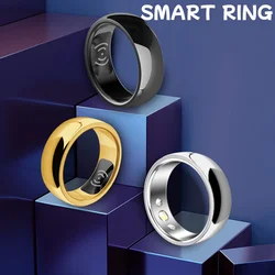 Smart Ring Fitness Rings Sleep Tracker Pedometer Step Counter Fitness Tracker Ring with Charging Case for Men Women