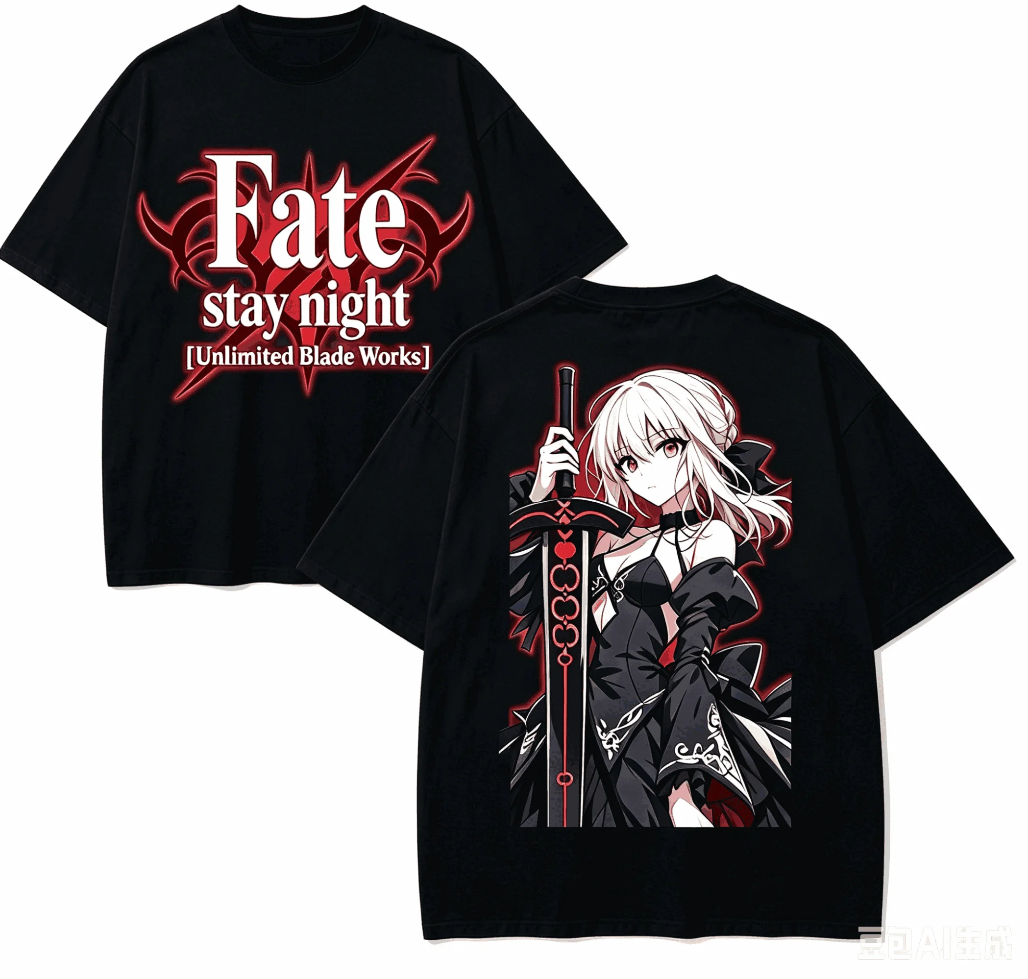 Fate stay night Anime Lover T-shirt Harajuku Cotton New Model High Street Retro Oversized Unisex Harajuku high quality Classic