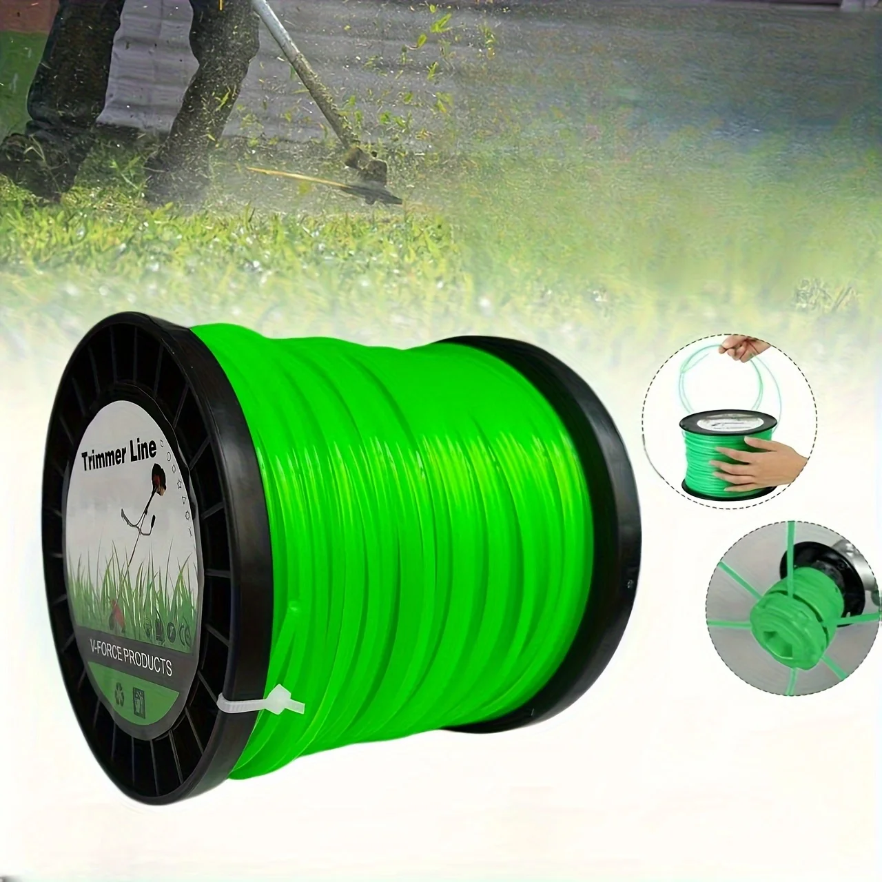 100m*2.4mm Nylon Trimmer Line BrushCutter Weed Rope Strimmer Tool Accessories Lawn Mower Wire