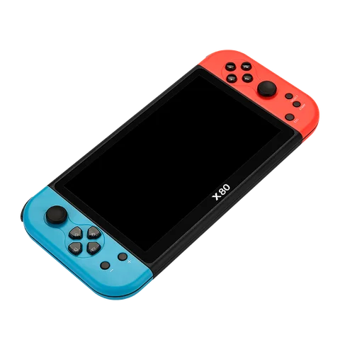 X80 Retro Handheld Game Console 7 Inch Screen HD TV Portable Game Player Built-in 16GB 10000 Games 10 Simulators for PS/PS1/MAME