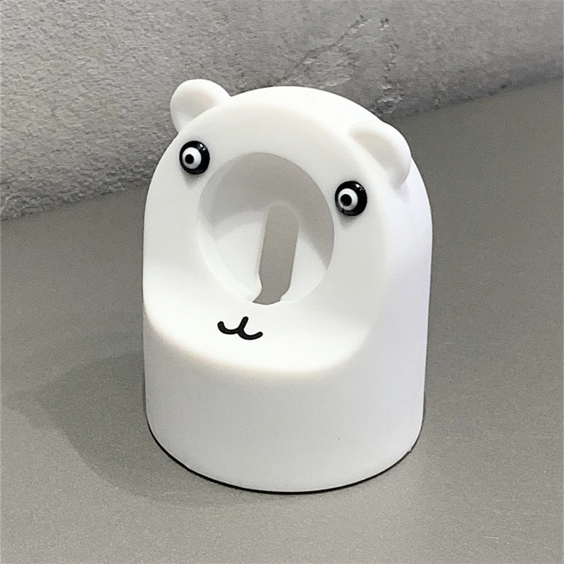 Support de chargeur en silicone souple pour Apple Watch, support de charge pour iWatch 8, 7, 6, 5, 4, SE 3, cadeau de dessin animé mignon, drôle, en-ly, 40mm, 41mm, 38mm