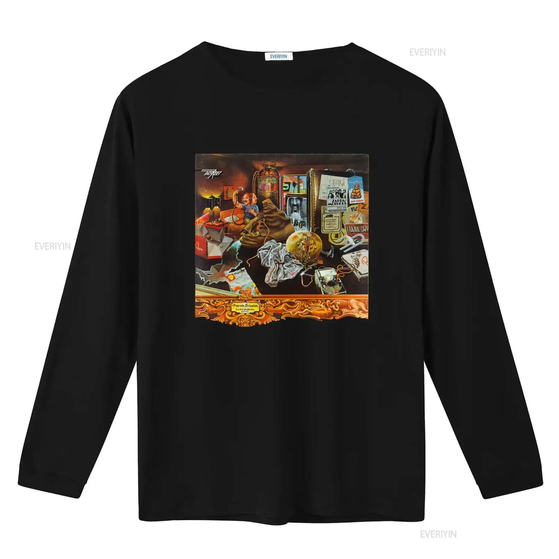 Over Nite Sensation Classic Frank Zappa The Mothers of Invention Vintage Rock Art T Shirt vintage Washed Slightly Breathable