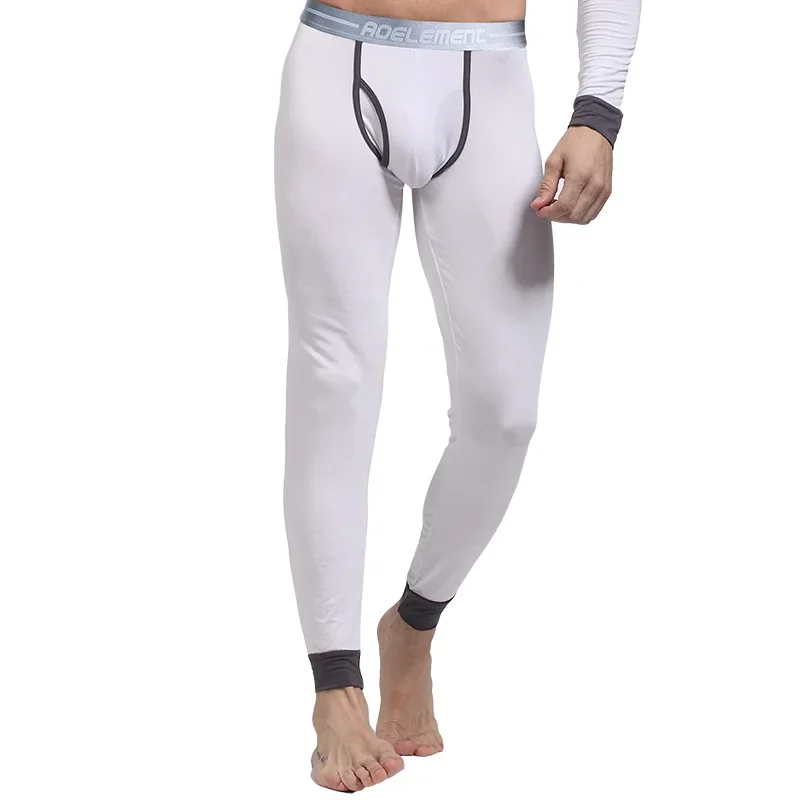 Men's slim-fitting autumn and winter lightweight trousers, comfortable and suitable for young people, thermal base pants