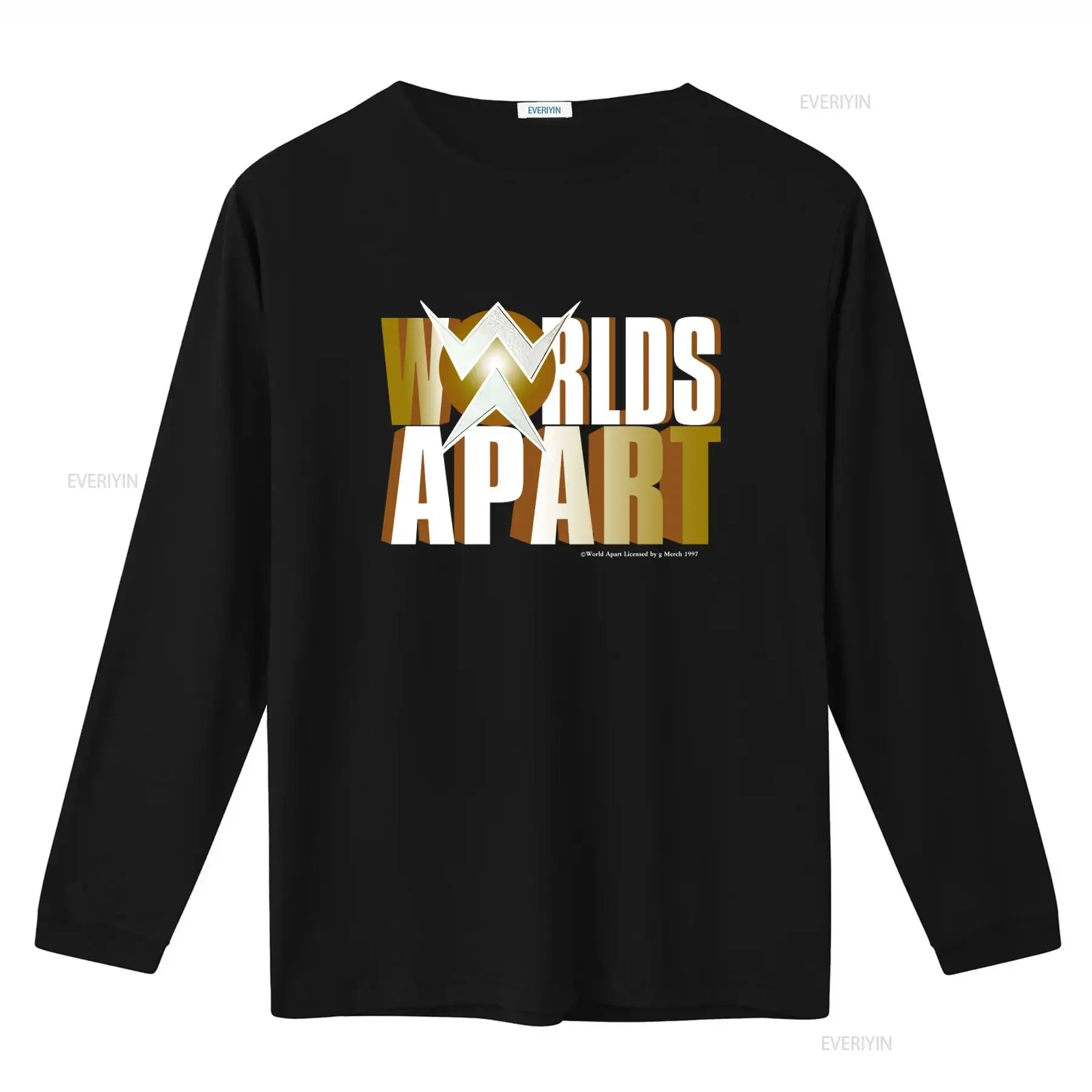 1997 Vintage Worlds Apart T shirt Retro Design Classic Style USA Fashion vintage Washed graphic streetwear Comfortable Slightly