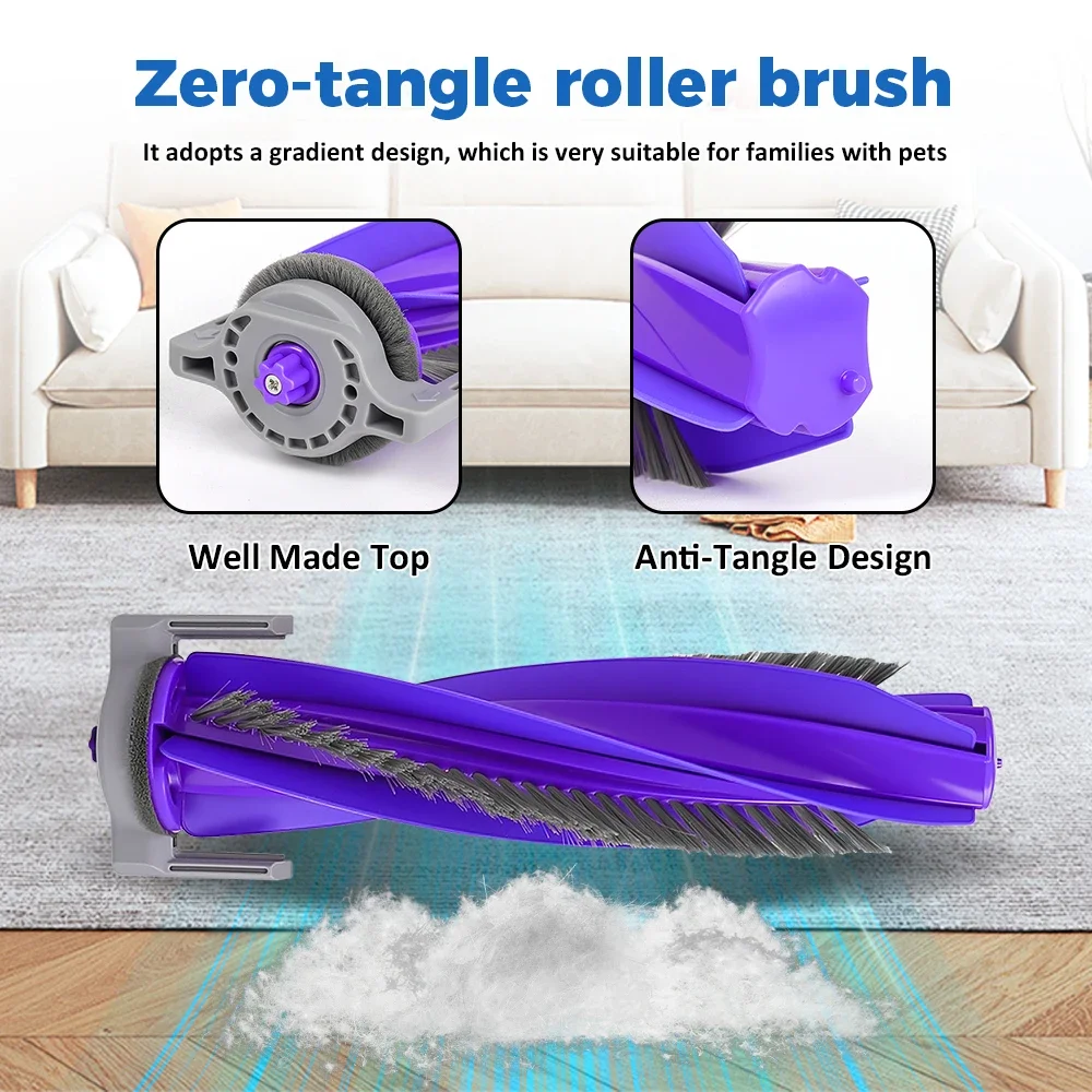 Main Roller Brush For Narwal Freo X Ultra/Freo X Plus/Freo Z Ultra/For Narwal Flow/J4/Lite/J5/J5X/J6 Robot Vacuum Cleaner Part image 3