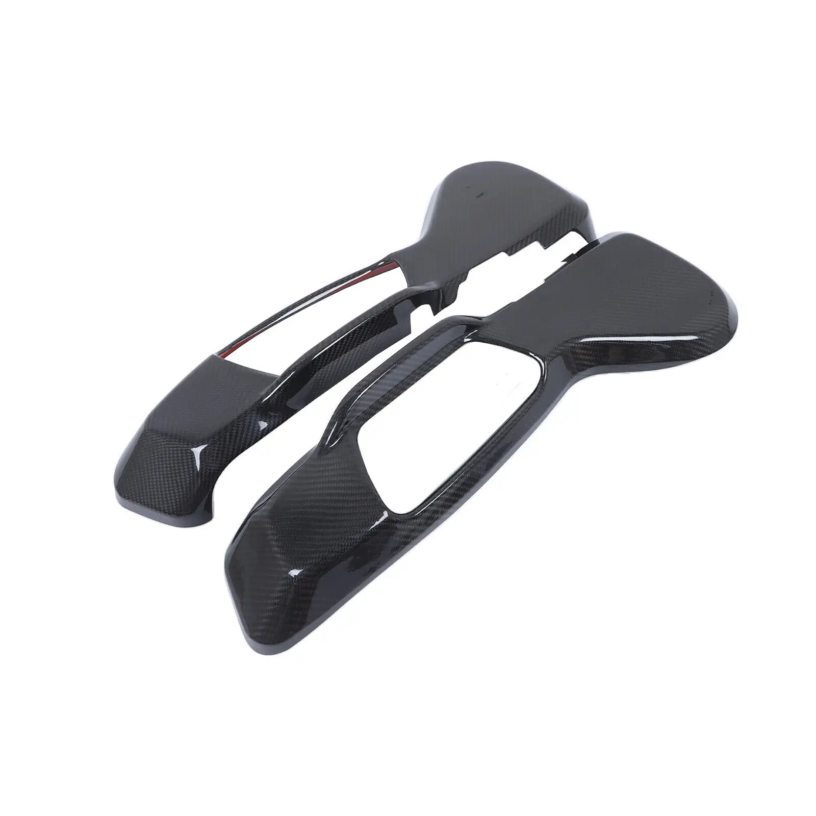 

2PCS Dry Carbon Fiber Car Interior Seated Side Panel Cover Trim For Toyota GR Supra A90 MK5 2019-2025 Styling Kit Accessories