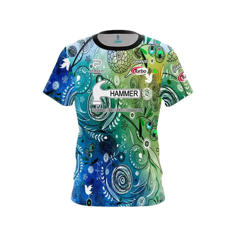 Neues Herren Hammer Motivations-Text Zweifarbiges Bowling-Trikot Kurzarm Performance Sport-T-Shirt Fan Casual Streetwear Oberteil – Detail 4