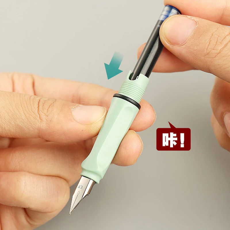 1pcs Plastic Student Fountain Pen,Metal Pen Clip,EF Nib,Suitable For Ink Or Ink Sac Use,Office And Study Supplies JX-01 view 4