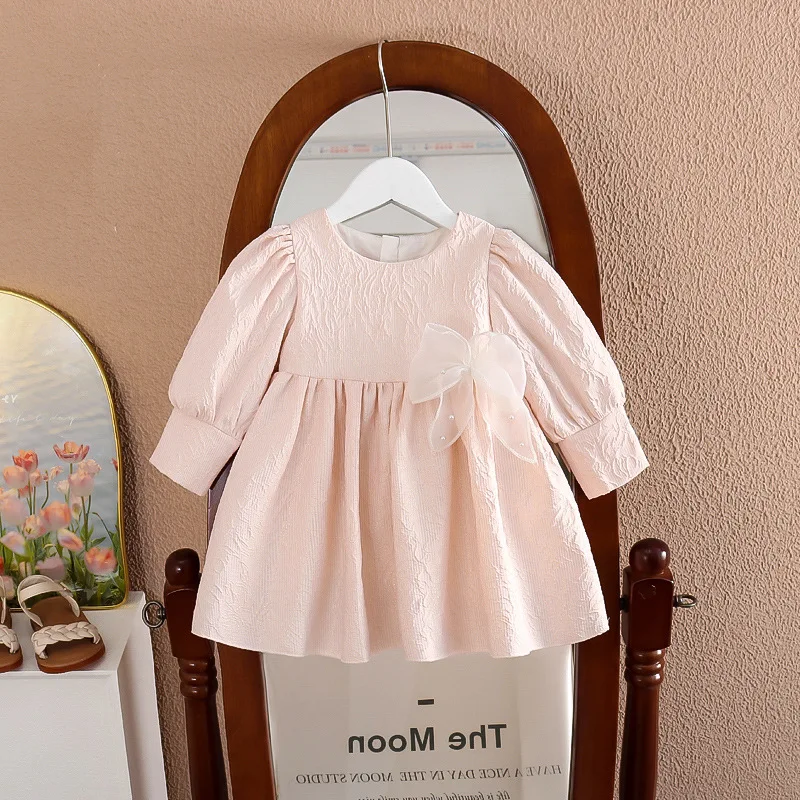 

Autumn Clothing Dress 2024 New Little Girl Fashionable Princess Dress Kids' Skirt