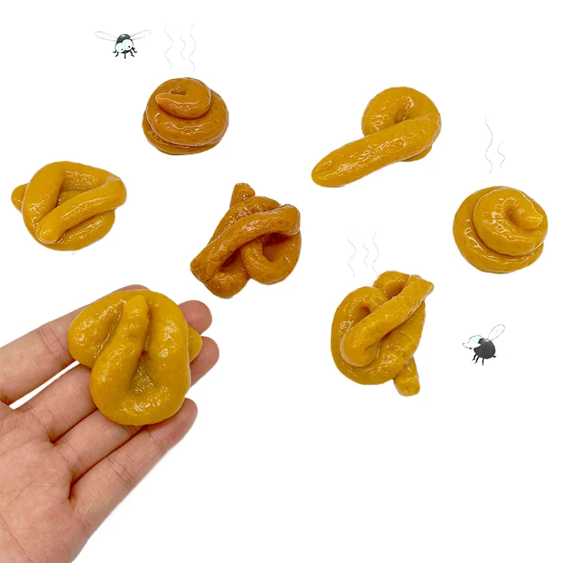 

1PC Joke Tricky Toys Turd Realistic Shit Gift Funny Fake Poop Piece Of Shit Prank Antistress Gadget Squishy Toys