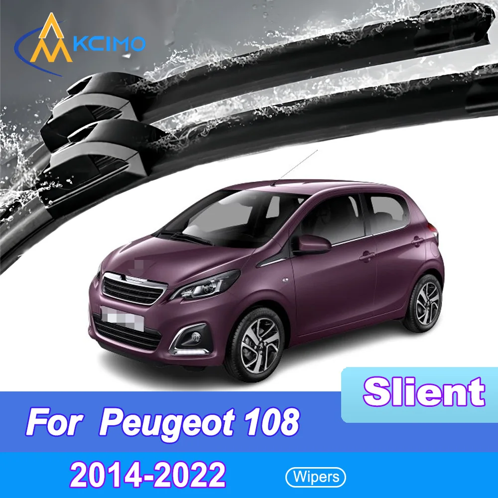 

Quiet Beam Wiper Blades 2pcs Windscreen Window Car Accessories For Peugeot 108 2014-2022