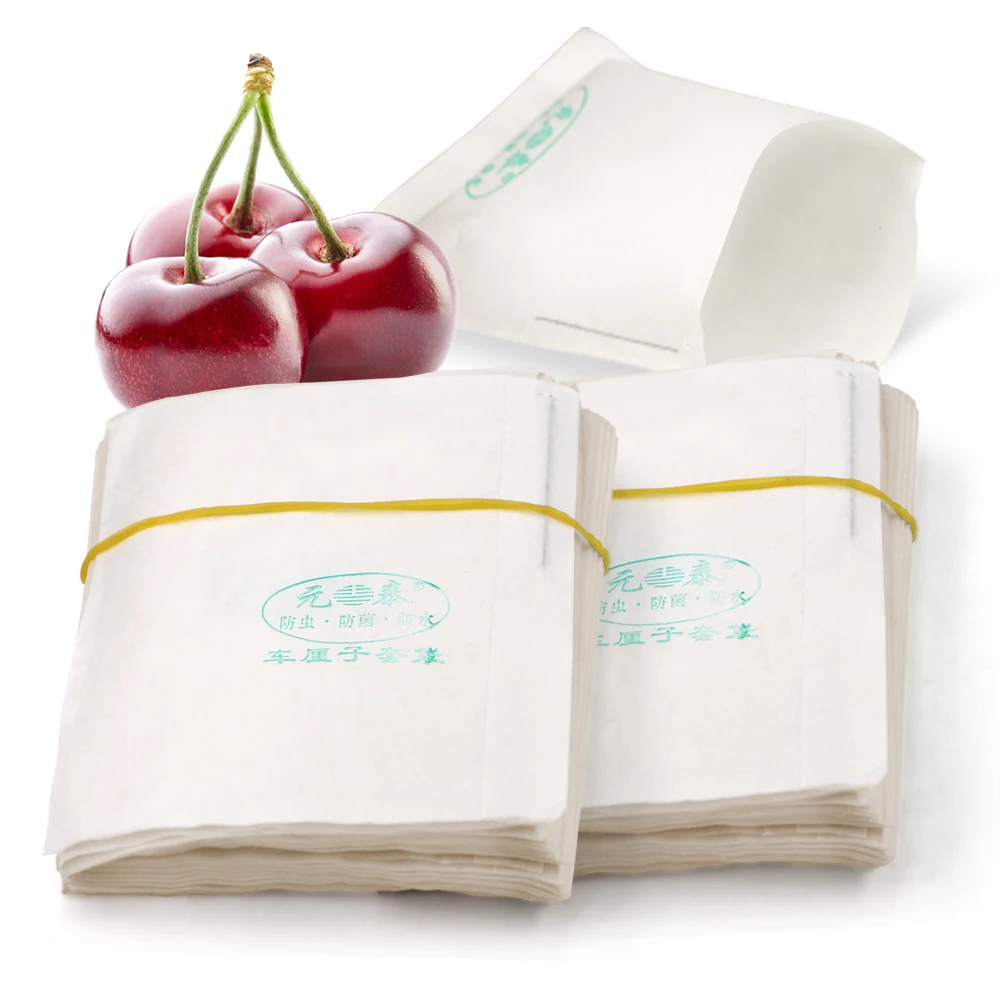 8x10.5CM Small White Papper Cherry Grow Protection Bags Garden Orchard Fruit Protect Bagging Bird and Insect Resistant Covering