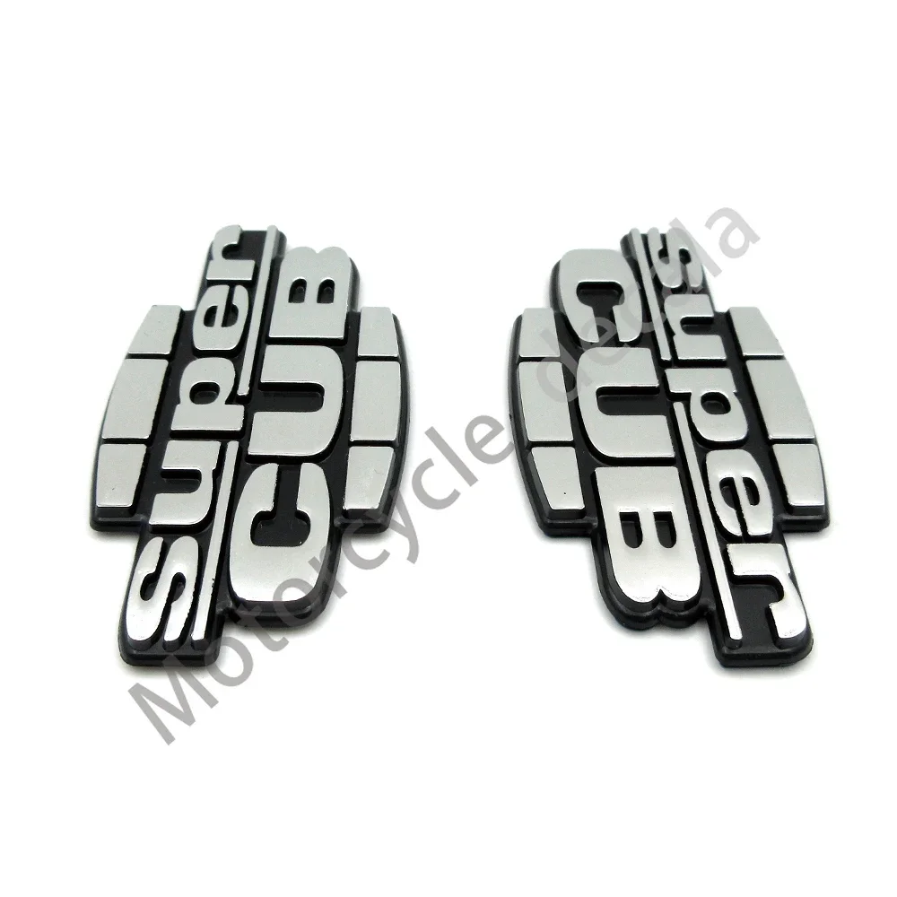 For Honda Super CUB C70 90 110 C125 1 Pair Motorcycle Fuel Gas Tank 3D Plastic Supercub Emblem Badge Decoration Decals Stickers