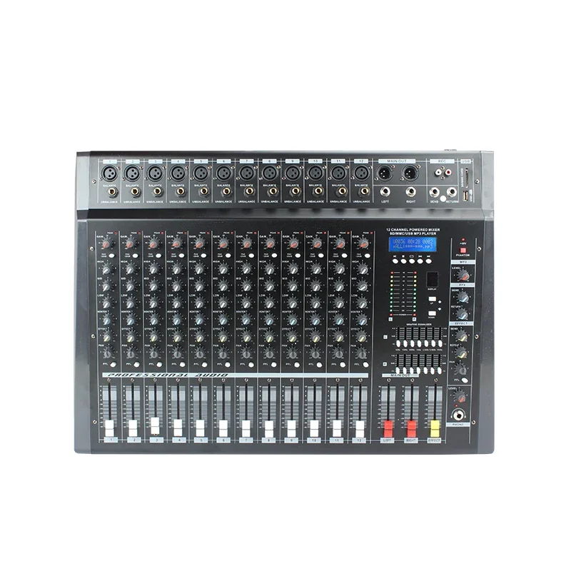

Pmx-1208 Mixing Console Professional Audio Mixer Mixer Audio Professional 12 Channel Professional Audio Mixer 350w*2