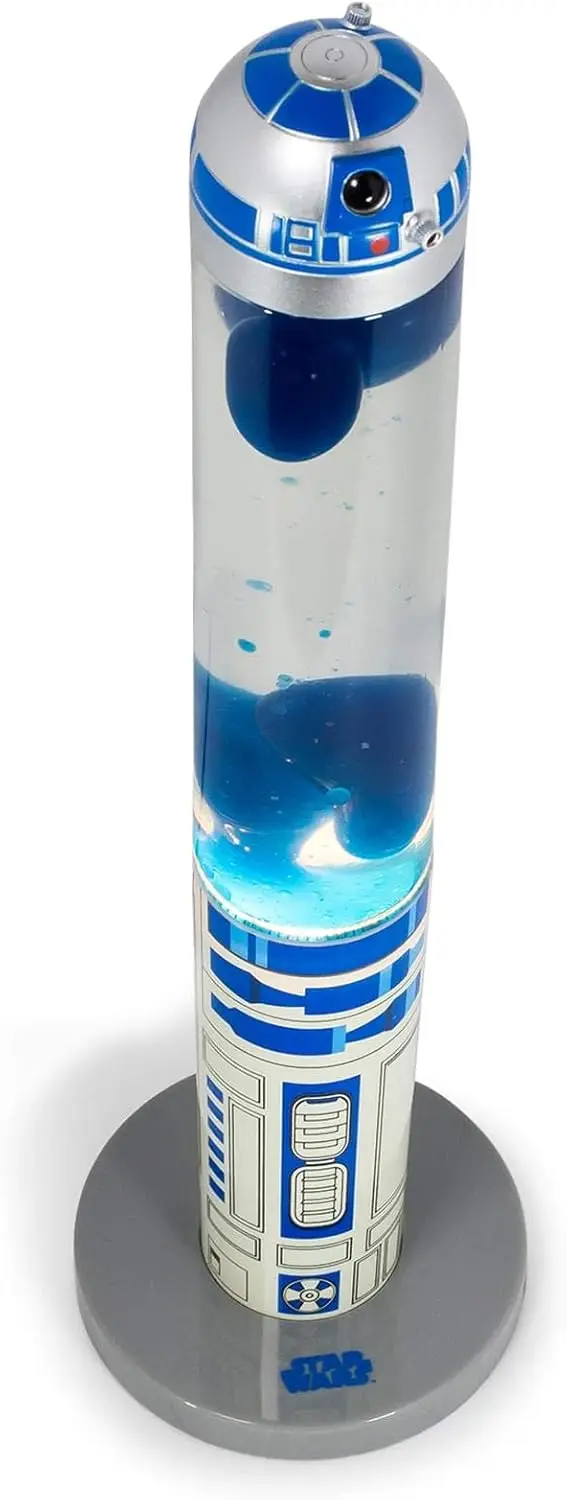 مصباح حركة علوي ثلاثي الأبعاد، ضوء موود مقاس 18 بوصة مع تصميم R2-D2 لمحبي حرب النجوم