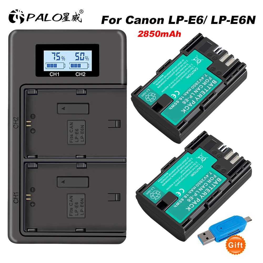 2850Mah LP-E6 LPE6 … - image
