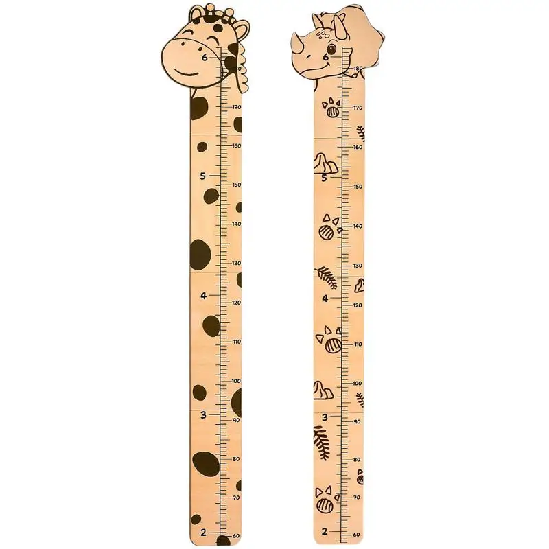 PVC Wall Growth Chart Adhesive Decor Decorative Decal Baby Height Measure Ruler Removable Wall Sticker for Kids Room