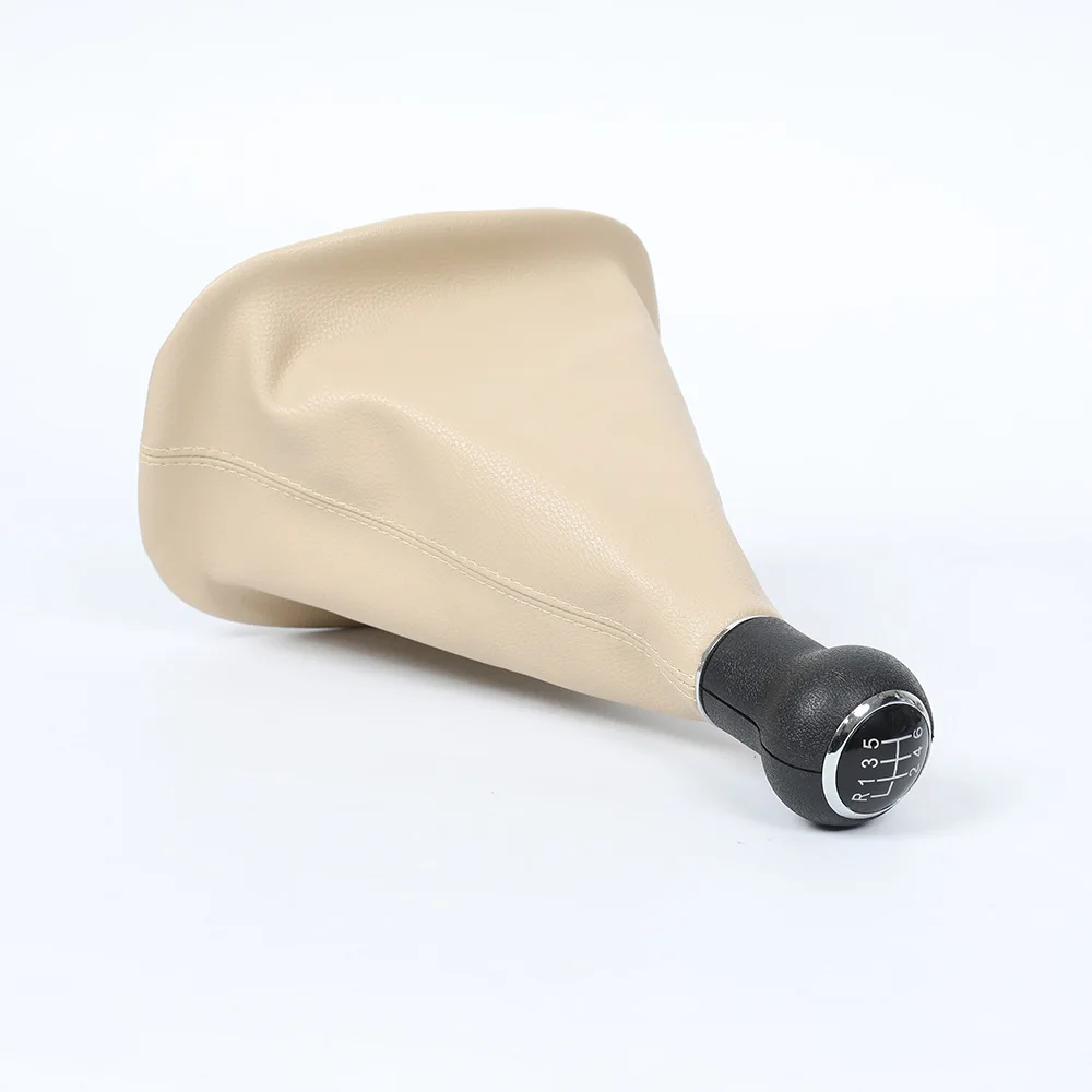 Suitable for Volkswagen PassatB5 Beige Leather Dust Cover Gear Shift Handball Set Gear Lever Automotive Parts Gear Lever 3
