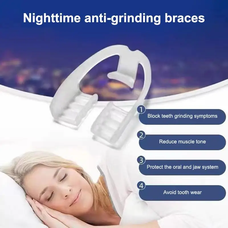 Professional Dental Guard for Bruxism Relief Sleep Aid Splint for Comfortable Nighttime Teeth Grinding Protection