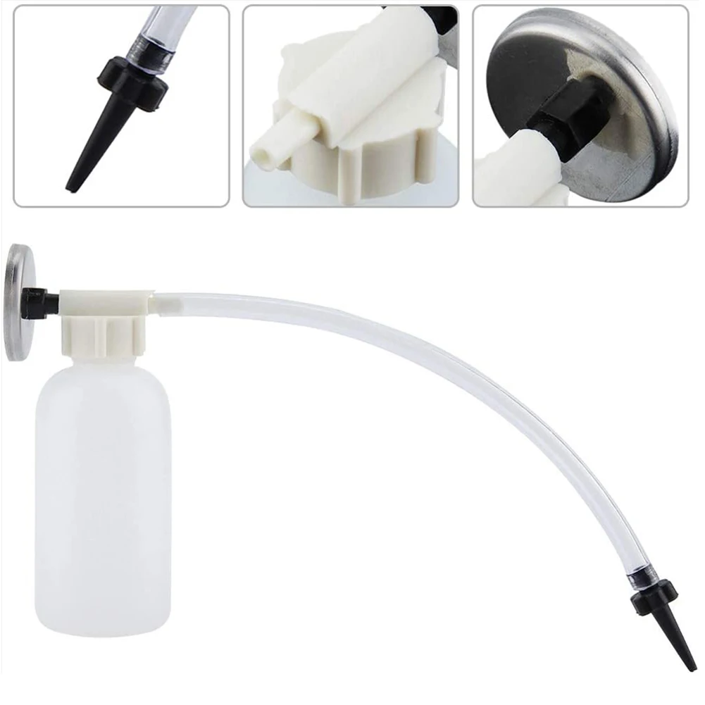 

Brake Bleeding Kit With Adsorption Magnets Transparent Hoses Tapered Fittings Oil Transfer Device Brake Bleeder Tool