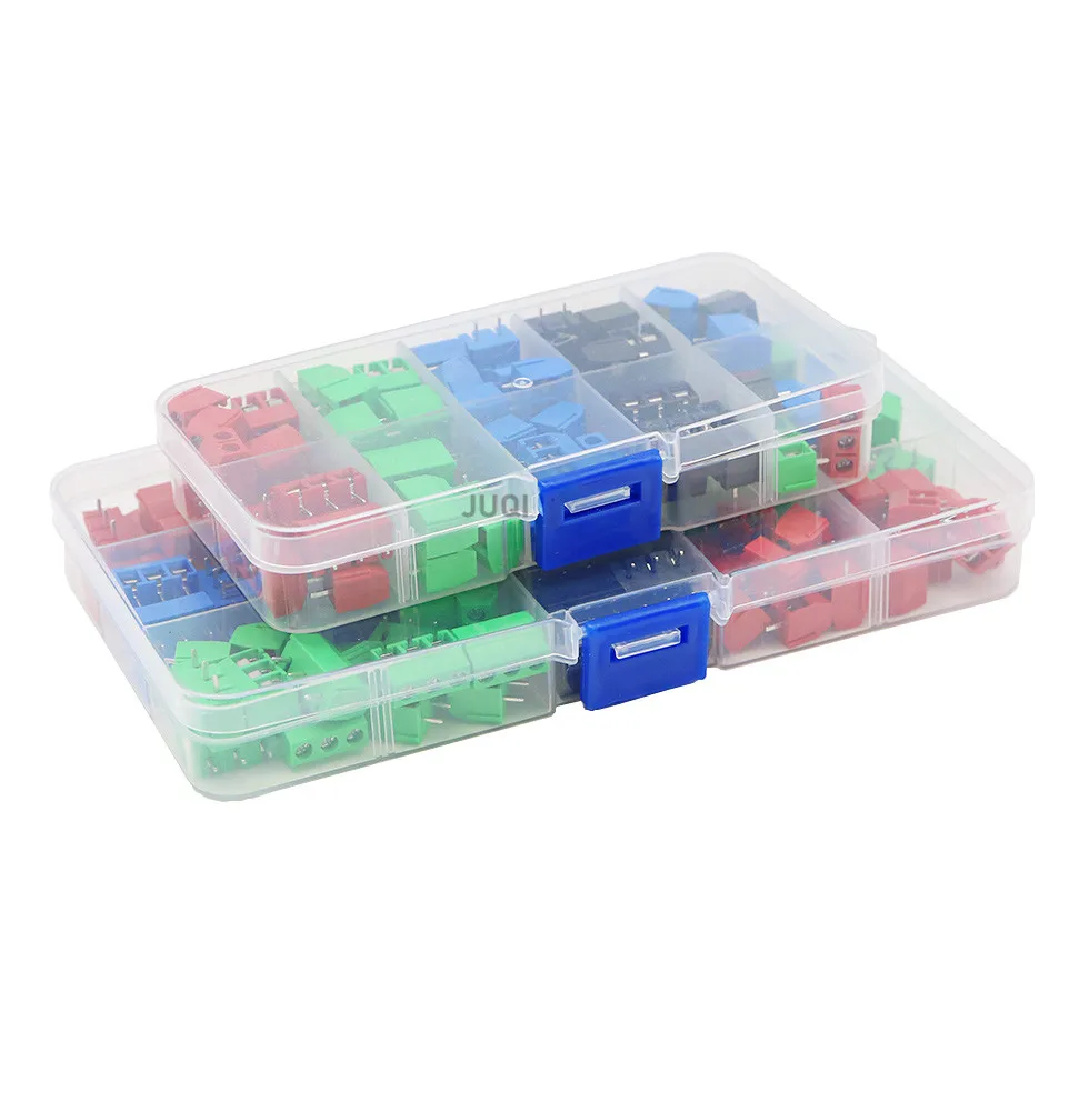 72/135/pcs / box KF301- 2P/3p screw 5.0mm terminal block 2 Pin 3 Pin Spliceable pcb terminal block Connector