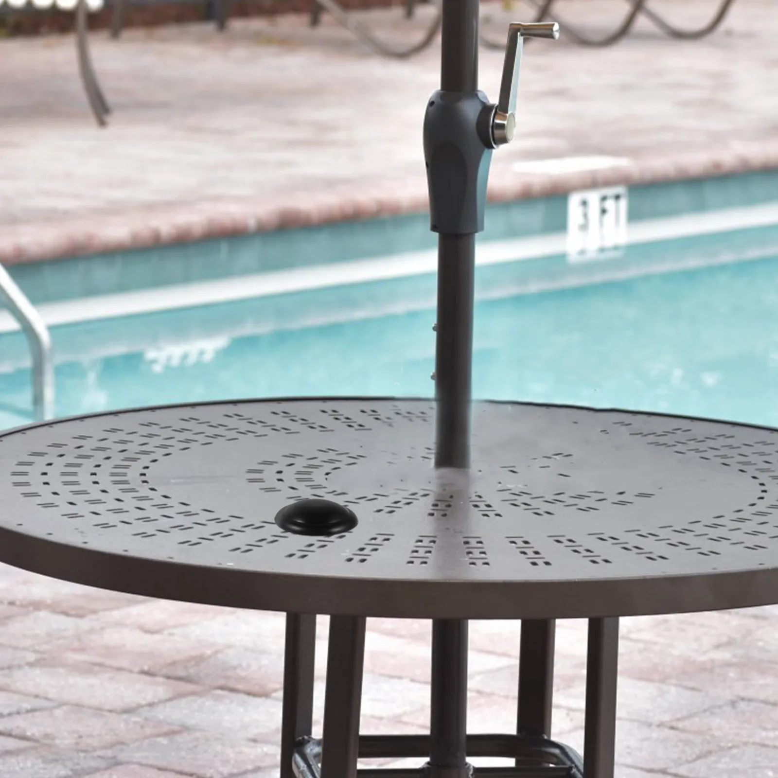 Patio Umbrella Cap Replacement Heavy-Duty Weatherproof Umbrella Top Screw Cap Easy Install Outdoor Deck Garden Balcony Protector
