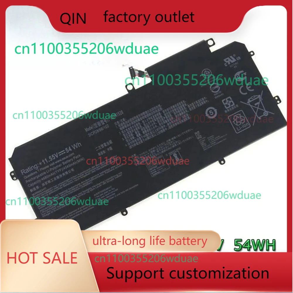 

Совершенно новый оригинальный аккумулятор для ноутбука C31N1528 11,55 В 54 Втч для Asus ZenBook Flip Q324CA UX360C UX360CA UX360CAK и т. д.