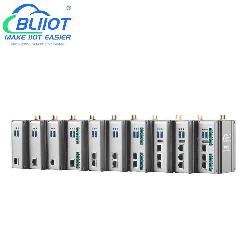 وحدة تحكم حافة AI الصناعية Rockchip RK3576J Cortex-A72 تدعم طاقة حوسبة AI سعة 8 جيجابايت + 84 جيجابايت و6Top