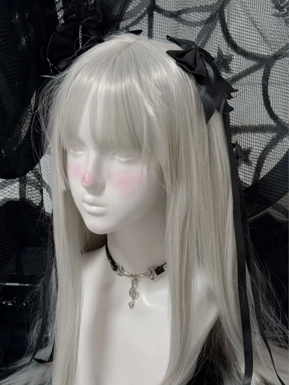 لوليتا عقدة من الساتان مقاطع الشعر للفتيات JK Kawii المشابك لطيف اكسسوارات الشعر الاطفال الشريط الأسود امرأة دبابيس الشعر اكسسوارات