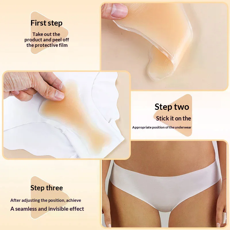 1Pc Silicone Concealer Panties Reusable Invisible Self-Adhesive Pad for Swimsuit Underwear Leggings Camel Toe Cover