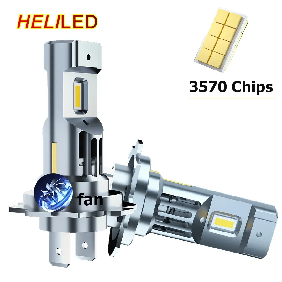 H7 LED Headlight 1:1 Mini Size Design LED Car Lights H4 9003 6500K 12V LED Headlight Bulb  H1 H8 H9 H11 9005 HB3 9006 HB4