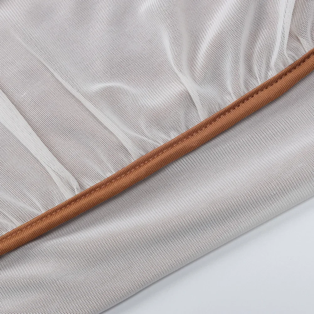 Party Occasion Mesh Maxi Dress Diagonal Collar Dress Casual Vacation Maxi Dress Long Sleeve Dress Bodycon Fit Dress