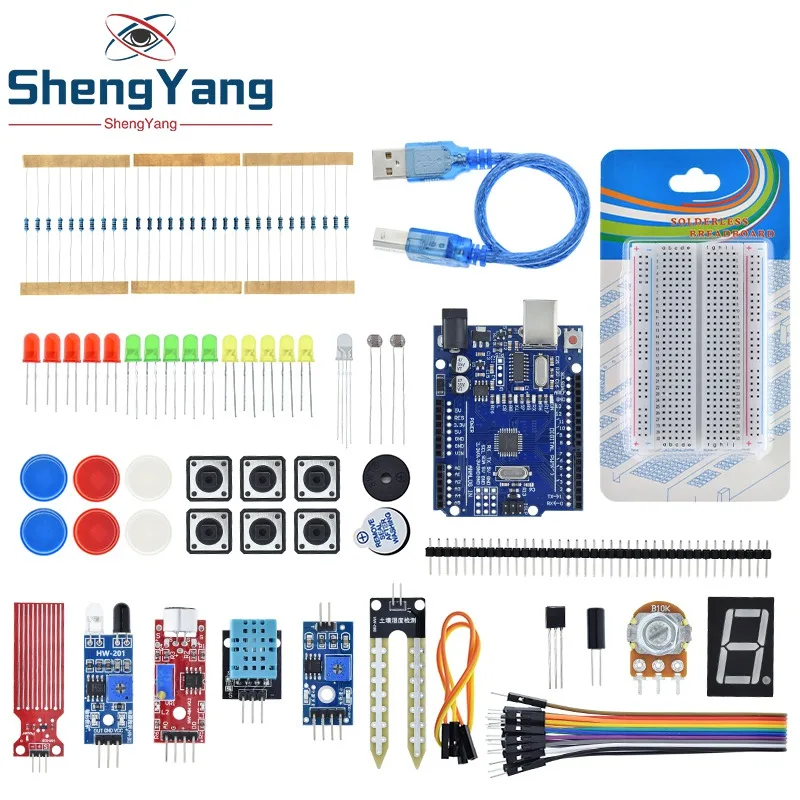 Imagem -02 - Tzt-basic Starter Kit para Arduino Uno Grupo r3 Kit Faça Você Mesmo r3 Board Breadboard Mais Retail Box